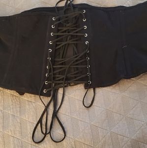 New Black cotton corset